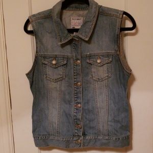 Old navy denim vest